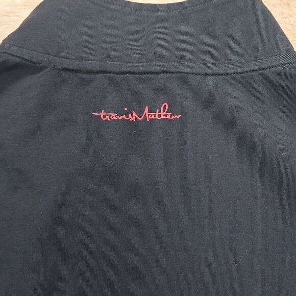 TRAVIS MATHEW PITTSBURGH PENGUINS BLACK LONG-SLEEVE THREE-QUARTER ZIP PULLOVER - Picture 10 of 12